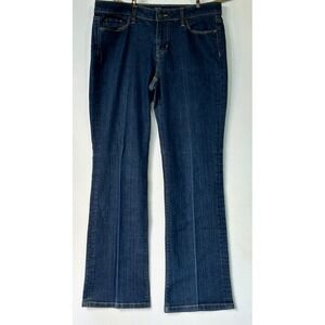 Ann Taylor Loft Original Bootcut Jeans Womens 10P / 33X30 Blue Denim Classic